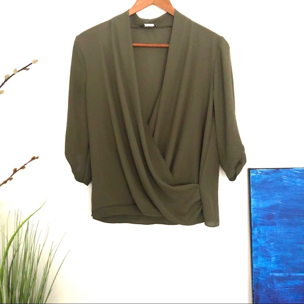 Olive Green Blouse